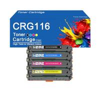 Cartouches de Toner Couleur compatibles CRG116 Haute capacité, compatibles avec Les imprimantes Canon IC séries MF8000C, MF8200C et MF620C (avec Puce).,CRG116-4Color