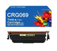 Cartouches de Toner Couleur CRG069 (4 unités) compatibles avec Les imprimantes Canon LBP673cdn, 673cdw, 674cx, IC, MF752Cdw et MF756C ; capacité élevée (7 600 Pages).,CRG322-Y