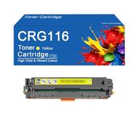 Cartouches de Toner Couleur CRG116 compatibles avec Les imprimantes Canon IC séries MF8000C, MF8200C et MF620C, Haute capacité (2 300 Pages).,CRG116-Yellow