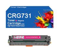 Cartouches de Toner Couleur CRG731 (4 unités) compatibles avec Les imprimantes Canon I-SENSYS LBP7100Cn, LBP7110Cw, MF628Cw et MF8230Cn (avec Puce).,CRG731-M