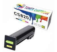 Cartouches de Toner Couleur CS820 remanufacturées avec Remplacement de Puce pour imprimantes Multifonctions Lexmark CS820de CS820dte CX820dtfe CX825de CX860de CX860dte,Yellow-Large Yield