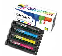 Cartouches de Toner CRG067 de Remplacement compatibles pour imprimante Canon MF650C 651Cw MF651Cw MF653Cdw MF654 MF654Cdw MF656Cx MF656Cdw MF657Cdw LBP630C 631C LBP632Cdw LBP633Cdw,4 Colors-1Pack
