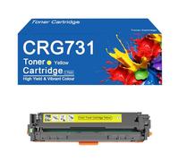 Cartouches de Toner CRG731 compatibles avec Les imprimantes Canon I-SENSYS LBP7100Cn, LBP7110Cw, MF628Cw et MF8230Cn, Haute capacité (2 400 Pages).,CRG731-Y