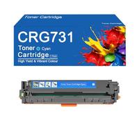 Cartouches de Toner CRG731 compatibles avec Les imprimantes Canon I-SENSYS LBP7100Cn, LBP7110Cw, MF628Cw et MF8230Cn, Haute capacité (2 400 Pages).,CRG731-C