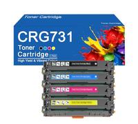 Cartouches de Toner CRG731 compatibles avec Les imprimantes Canon I-SENSYS LBP7100Cn, LBP7110Cw, MF628Cw et MF8230Cn, Haute capacité (2 400 Pages).,CRG731-4Color