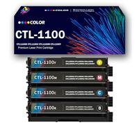 Cartouches de Toner CTL-1100 remanufacturées avec Remplacement de Puce pour imprimantes Multifonctions Pantum CP1150DN CP1150DW CM1150DN CM1150DW CP1155DN CM1155ADN,4Color-Standard Yield
