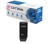 Cartouches De Toner Haute Capacité 71C2HK0 71C2HC0 71C2HM0 71C2HY0 Remplacement pour CX730de Compatibles avec Imprimantes Lexmark CS730de CS735de CX730de CX735adse CX737adzse,Magenta-1 Set