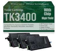 Cartouches de Toner Haute capacité compatibles PA4500x MA4500x pour Kyocera ECOSYS PA4500x MA4500x MA4500ix MA4500fx MA4500ifx Imprimantes,TK3400-3PC