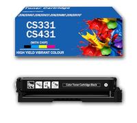 Cartouches de Toner Haute capacité CS331/CS431, compatibles avec Les imprimantes Multifonctions Lexmark CS331, CS331DW, CX331, CX331ADWE, CS431, CS431DW, CX431 CX431ADW (4500 Pages),Black-1Pack