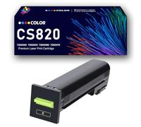 Cartouches de Toner Haute capacité CS820, compatibles avec Les imprimantes Multifonctions Lexmark CS820de CS820dte CS820dtfe CX820de CX820dtfe CX825de CX825dte CX825dtfe CX860de,Black-Large Yield