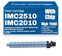 Cartouches de toner IM C2510 C2010 IMC2510 IMC2010 Compatibles Cartouche de toner 842565, 842566, 842567, 842568 Grand rendement Pour Ricoh IMC2510 IMC2010 IM C2510 IM C2010,Cyan-IM C2510 C2010
