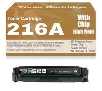 Cartouches de Toner M155A M155DW M155NW M182N M182NW M183FW M183NW M183FDW avec Puce Compatible Toner Noir Jaune Magenta et Cyan 216A W2410A W2411A W2412A W2413A pour HP,Black-216A
