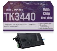 Cartouches de Toner Noir TK-3440 compatibles, Haut rendement et Grande capacité, pour Kyocera ECOSYS PA6000x MA6000ifx Imprimantes avec Puce,TK3440-1PC