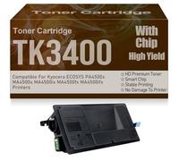 Cartouches de Toner Noir TK3400 Haute capacité Grande capacité Compatibles pour Kyocera ECOSYS PA4500x MA4500x MA4500ix MA4500fx MA4500ifx Imprimantes avec Puce,TK3400-1PC