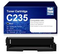 Cartouches de Toner Noires C235 006R04391, sans Puce, Fonctionne pour Xerox C230 C235 Imprimantes 3000 Pages,Black-1PC