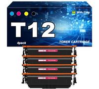 Cartouches de Toner T12 compatibles imprimantes pour Canon imageCLASS X LBP1333C MF1333C i-SENSYS X C1333i C1333P C1333iF, Haute capacité et qualité d’Impression optimale
