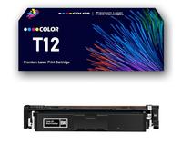 Cartouches de Toner T12 remanufacturées avec Remplacement de Puce pour imprimantes Multifonctions Canon Color ImageCLASS X LBP1333C MF1333C I-SENSYS X C1333i C1333iF C1333P,Black-1Pack