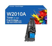 Cartouches de Toner W2010A Haute capacité compatibles avec Les imprimantes HP Color LaserJet Enterprise M856dn, 856x MFP, M776dn, M776z, M776zs, avec Puce.,W2010A -Cyan
