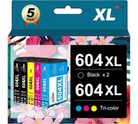 Cartouches d'encre 604XL compatibles avec Les imprimantes Epson Expression Home XP-2200,XP-2205,XP-3200,XP-3205,XP-4200,XP-4205 & Workforce WF-2910,WF-2930,WF-2935,WF-2950