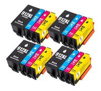 Cartouches d'encre 912xl pour imprimante HP Offstrjet,912,8010,8012,8013,8014,8015,8017,8018,4 pièces - Type 4SET