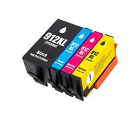 Cartouches d'encre 912xl pour imprimante HP Offstrjet,912,8010,8012,8013,8014,8015,8017,8018,4 pièces - Type 1SET