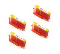 Cartouches d'encre 920XL Lot de 4, Compatible avec HP, 6000 6500 | 6500A, 7000, 7500, 7500A, noir 50ml, cyan magenta jaune 16ml, avec puce, 4 couleurs(4pcs-Yellow)