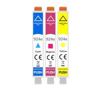 Cartouches d'encre 924E compatibles for HP Pro 8130E 8132E 8134E | 8135E 8120E 8122E 8124E 8125E, alimentation en encre, consommable d'imprimante(1SET)