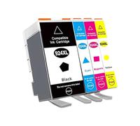 Cartouches d'encre 924XL Lot de 1, Compatible avec HP, 8135e 8134e | OfficeJet Pro 8132e 8122e 8124e 8125e 8120e 8130e, 924 924E 924XL, avec puce, BK C M Y(One Set)