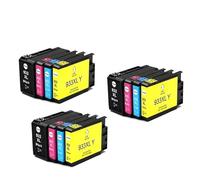 Cartouches d'encre 932XL et 933XL (1 à 5 Lots) for imprimantes HP (H-*0P932 et 933) compatibles avec Les modèles OfficeJet 6100, 6600, 6700, 7110, 7610 et 7612(4Color 3set)