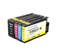 Cartouches d'encre 936, 937, 938, 937e et 938e (Noir, Cyan, Magenta, Jaune), compatibles avec Les imprimantes HP Officejet Pro 9110B, 9120B, 9130B, 9720, 9730, 9110e, 9120e, 9130ee.(936e 4Color 1set)