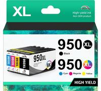 Cartouches D'Encre 950Xl 951Xl Compatibles Avec Hp 950Xl 951Xl Multipack 950 Pour Officejet Pro 8600 8610 8100 8620 8615 8100 8625 8630 8640 8660 276Dw 251Dw Lot De 4)[ENC943166]