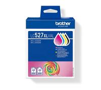 Cartouches d'encre Brother LC-527XLVAL pack 4 (1x Noir XL + 3x Couleurs) noir/cyan/magenta/jaune