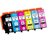 Cartouches d'encre Compatible avec Epson 378XL Multipack pour Expression Photo XP8000 XP8005 XP8500 XP8500 XP8505 XP8600 XP8600 XP8605