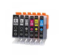 Cartouches d'encre Compatible avec IP4850 IX6550 MG5150 MG5250 MG6150 MG8150 MX885 MG5350 IMPRIMANTE ASW 3SET PGI525 CLI526(1set 6PK)