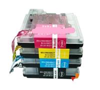 Cartouches d'encre Compatible avec modèles DCP-145C 165C 167C 385C et MFC-250C 290C 490CN 5490CN, Paquet de 4 Comprenant 38 67 61 65 11 16 980 990 1100