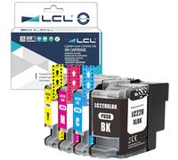 Cartouches d'encre Compatible LC22UXL LC-22UXL LC22U LC-22U LC20E LC-22UBK LC-22UC LC-22UM LC-22UY XL Remplacement pour Brother DCP-J785DW MFC-J985DW (4PK KCMY)