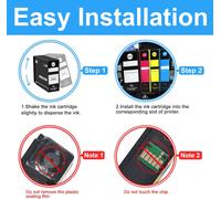Cartouches d'encre Compatible LC22UXL LC-22UXL LC22U LC-22U LC20E LC-22UBK LC-22UC LC-22UM LC-22UY XL Remplacement pour Brother DCP-J785DW MFC-J985DW (4PK KCMY)