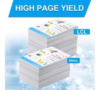 Cartouches d'encre Compatible LC22UXL LC-22UXL LC22U LC-22U LC20E LC-22UBK LC-22UC LC-22UM LC-22UY XL Remplacement pour Brother DCP-J785DW MFC-J985DW (4PK KCMY)