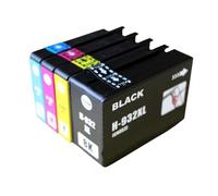 Cartouches d'encre compatibles 932 933 Hp932XL Hp933XL Noir Cyan Magenta Jaune Media Kit Combo Pack D8J69FN(4PK-BK C M Y)