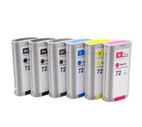 Cartouches d'encre compatibles Compatible avec 72 C9370A, Noir Photo C9403A, Noir Mat, C9373A, Jaune, C9374A, Gris, C9371A, Cyan, C9372A, Magenta(PBK C M Y GY MBK)