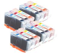 Go Inks Cartouches d'encre pour HP Photosmart B110a B110b B110c B110d B110e 12 C/M/Y