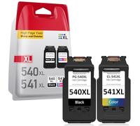 Cartouches d'encre compatibles PG-540XL CL-541XL (Noir + Tricolore) - Remplacement pour Canon PIXMA MG3650s MG3600 MX475 MG3650 MG3550 MG4250 TS5150 | Compatible avec Canon 540 541 540XL 541XL