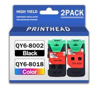 Cartouches d'encre compatibles QY6-8002 QY6-8018, kit de têtes d'impression BH-4 CH-4, compatibles avec Les imprimantes Canon P-IXMA G1400 G1410 G2400 G2410 G2411 G3400 G3410 G3411,Set Combo-1 Set