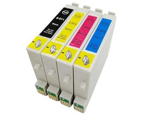 Cartouches d'encre compatibles T0611 E-611, Compatible avec Stylet D68 D88 DX3800 DX3850 DX4200 DX4250 DX4800 DX4850 et Plus(2 Sets)