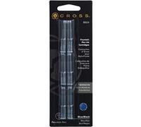 Cross – Cartouches d'encre pour stylo-plume, pointe standard, bleu/noir – Lot de 6