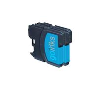 Cartouches d'encre cyan compatibles Go Inks (2x12ml) pour Brother LC985C, DCP/MFC