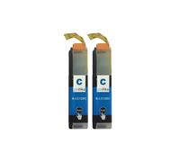 Cartouches d'encre cyan compatibles Go Inks - 2x15ml pour Brother LC125XLC (DCP-J4110DW / MFC-J4410DW / MFC-J4510DW) NON-OEM