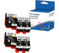 Cartouches d'encre de rechange pour Epson 266 267 pour imprimantes Epson WF-100W WF-110W Workforce (4 Noir,2 couleurs)