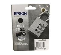 Cartouches d'encre d'origine pour Epson Workforce Pro, WF-4720, WF-4725, WF-4730, WF-4740 avec stylo à bille (XL, noir)