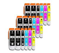 Cartouches d'encre E 26XL compatibles avec Epson Expression Premium XP-510, XP-520, XP-600, XP-605, XP-610, XP-615, XP-620, XP-625, XP-700, XP-710, XP-720, XP-800, XP-810, XP-820 (18)